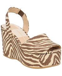 Dolce Vita Women's Akera Slingback Platform Wedge Sandals