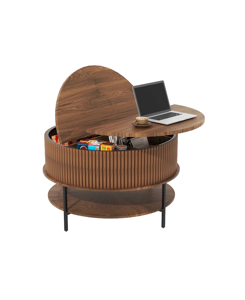 Rainsken 31.5" Farmhouse Lift Top Coffee Table