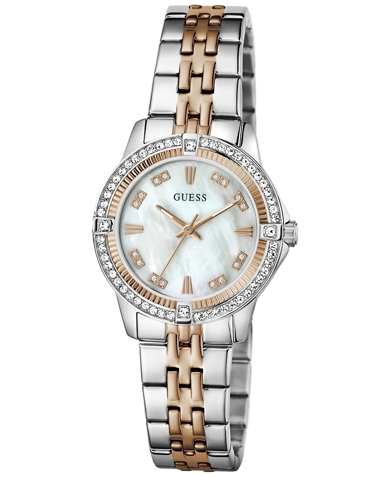 Guess Women's Quartz Glitz Two-Tone Stainless Steel Analog Watch, 32mm
