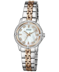 Guess Women's Quartz Glitz Two-Tone Stainless Steel Analog Watch, 32mm