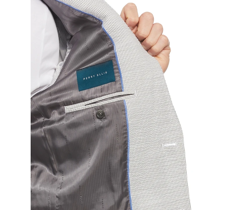 Perry Ellis Men's Slim-Fit Seersucker Suit Jacket