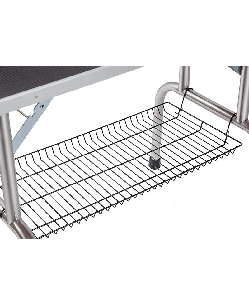 Aostirmotor Professional Large Heavy Duty Pet Grooming Table with Arm, Noose and Mesh Tray