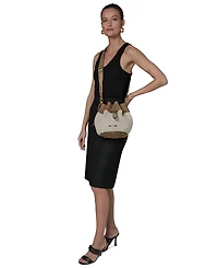 Donna Karan New York Weekend Woven Medium Bucket Bag