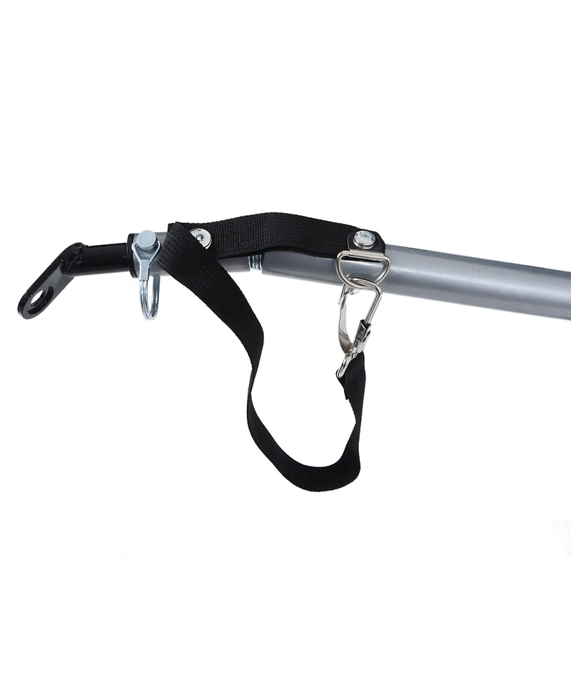 Aostirmotor Extra Large 2-in-1 Bike Trailer and Push Cart for Pets with Detachable Hitch