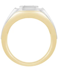 Macy's Men's Lab Grown Diamond Ring (1 ct. t.w.) Gold Vermeil & Sterling Silver