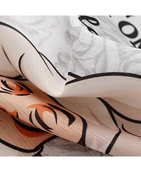 Rt Designers Collection Polyester Cucina Pasta Chef Slub 3 Piece Kitchen Curtains Valance and Tiers Set 52" x 18" Muticolor