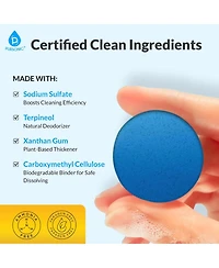 Pursonic Automatic Toilet Bowl Cleaner Tablets Blue Gel Toilet Tank Cleaners, Septic-Safe Hard Water Ring Stain Remover, Smell Eliminator