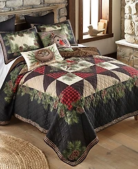 Donna Sharp Cardinal Pine Woodland 3-Pc. Quilt Set