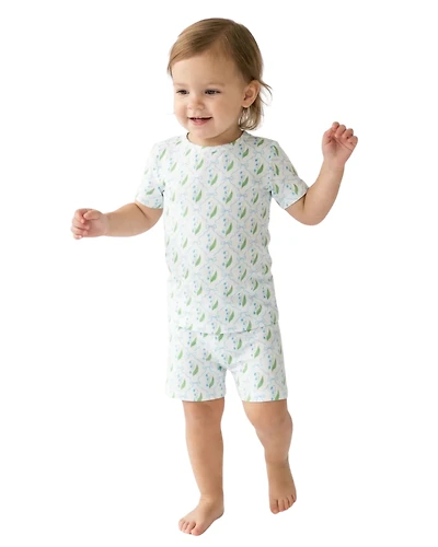 Motette Toddler Girls's bell Bows Pajamas Set