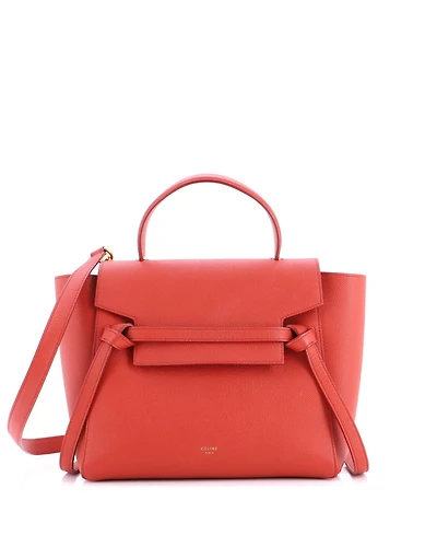 Pre-Owned Celine Micro Belt Bag Textured Leather