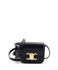 Pre-Owned Celine Mini Triomphe Shoulder Bag Smooth Calfskin
