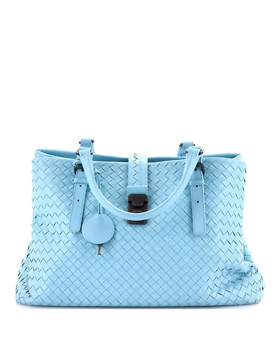 Pre-Owned Bottega Veneta Medium Roma Bag Intrecciato Nappa
