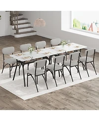 gaomon 5-Piece Dining Table Set for 4, Kitchen Table with Shelf & 4 Padded Chairs, Easy Assembly Breakfast Set