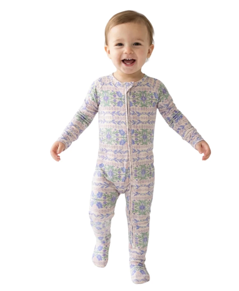 Motette Baby Girl's Spring Cascade Bamboo Sleeper