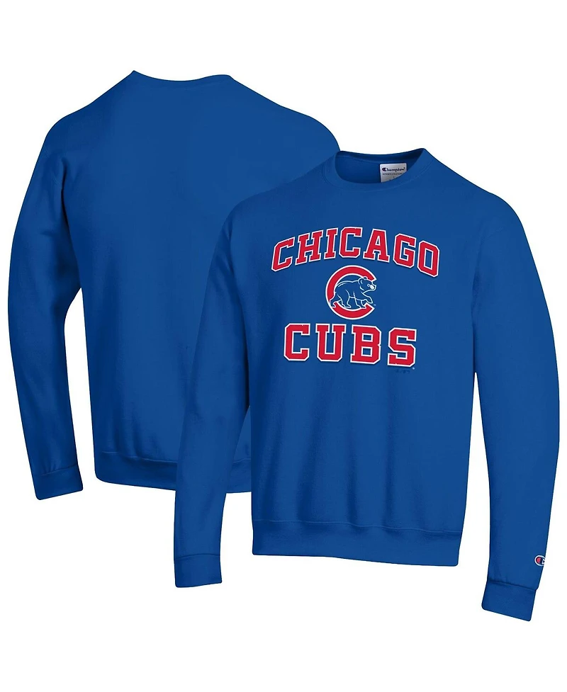 Champion Men's Royal Chicago Cubs Heart Soul Powerblend Sweatshirt