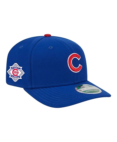 New Era Men's Royal Chicago Cubs 150th Anniversary 9SEVENTY Adjustable Hat