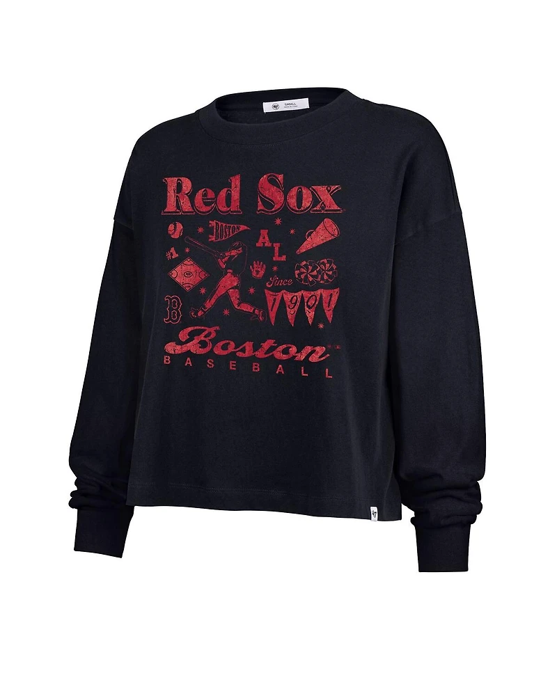 '47 Brand Women's Navy Boston Red Sox Team Collage Sydney Long Sleeve T-Shirt