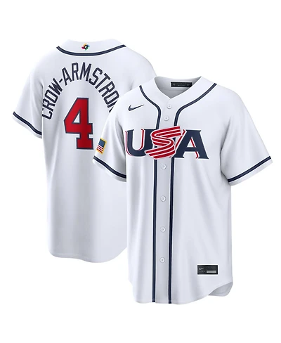 Nike Men's Pete Crow-Armstrong White Usa Baseball 2026 World Classic Home Stadium Jersey