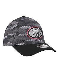 New Era Men's Black San Francisco 49ers Camo A-Frame 39THIRTY Flex Hat