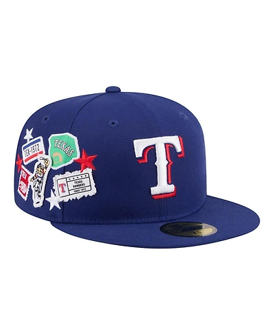 New Era Men's Royal Texas Rangers City Patch 59FIFTY Fitted Hat