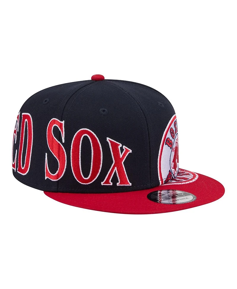 New Era Men's Navy/Red Boston Red Sox Stretched Two-Tone 9FIFTY Adjustable Hat