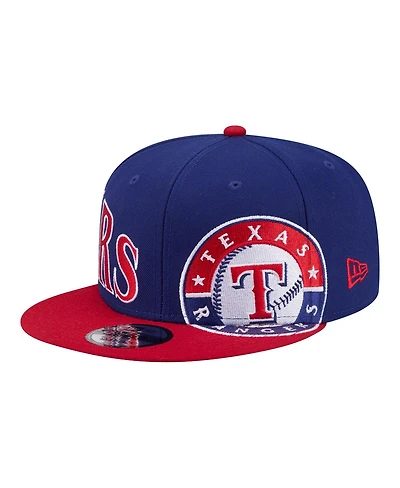 New Era Men's Royal/Red Texas Rangers Stretched Two-Tone 9FIFTY Adjustable Hat