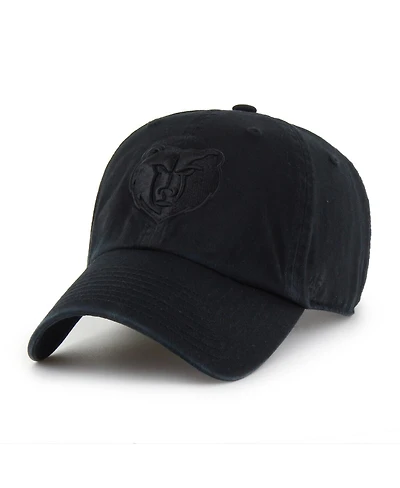 '47 Brand Men's Memphis Grizzlies Black on Black Clean Up Adjustable Hat