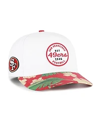 '47 Brand Men's White/Scarlet San Francisco 49ers Beach Side Hitch Adjustable Hat