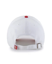 '47 Brand Men's White New York Red Bulls Two-Tone Clean Up Adjustable Hat