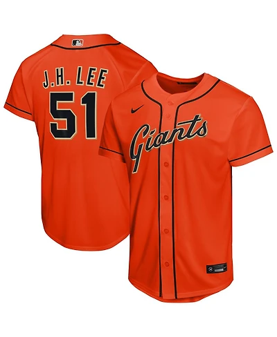 Nike Big Boys and Girls Jung Hoo Lee Orange San Francisco Giants Alternate Replica Jersey