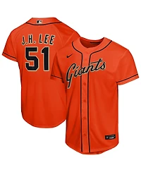 Nike Big Boys and Girls Jung Hoo Lee Orange San Francisco Giants Alternate Replica Jersey