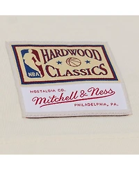 Mitchell & Ness Men's Cream Orlando Magic Hardwood Classics Chainstitch Premium T-Shirt