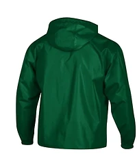 Champion Men's Green New York Jets Packable Windbreaker Half-Zip Jacket