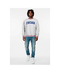 Champion Men's Heather Gray Chicago Cubs Reverse Weave Sweatshirt