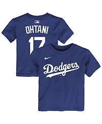 Nike Toddler Shohei Ohtani Royal Los Angeles Dodgers Name & Number T-Shirt