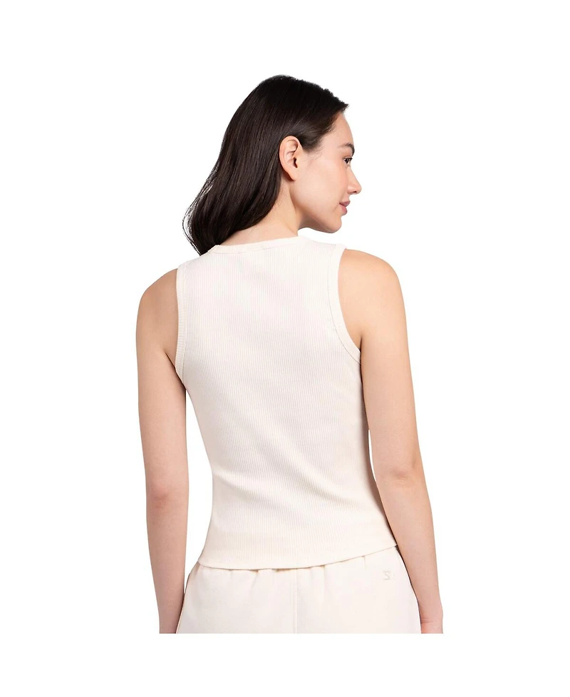 Starter Women's Cream San Francisco Giants Pastels Ribbed Tank Top