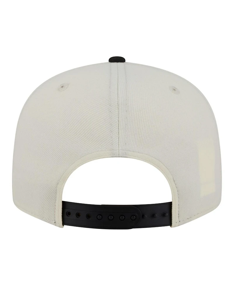 New Era Men's White/Black Los Angeles Kings Injection Localized Two-Tone 9FIFTY Snapback Hat