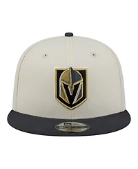 New Era Men's White/Charcoal Vegas Golden Knights Injection Localized Two-Tone 9FIFTY Snapback Hat