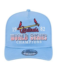 New Era Men's Light Blue St. Louis Cardinals 1982 World Series Champions Historic 9FIFTY A-Frame Snapback Hat
