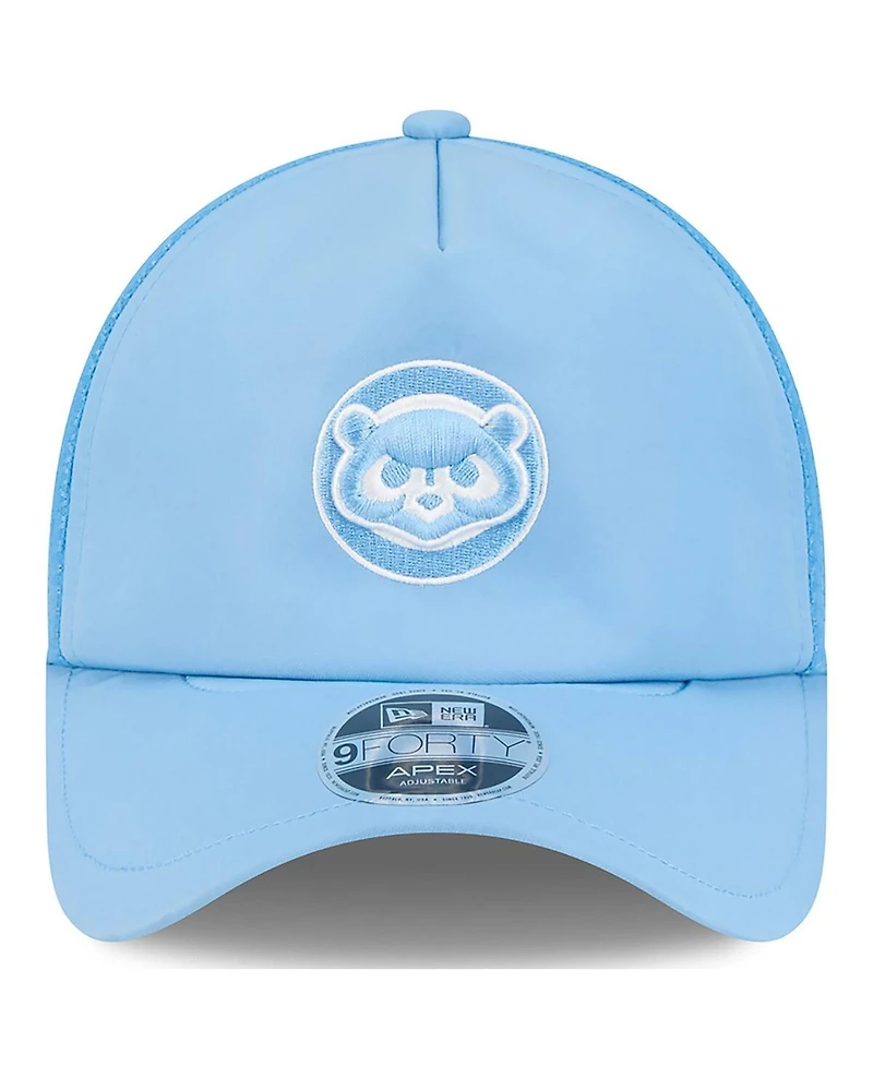 New Era Men's Light Blue Chicago Cubs 2026 Batting Practice Alternate Apex 9FORTY Adjustable Hat
