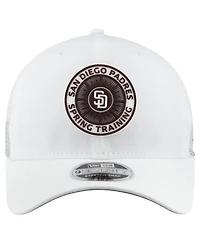 New Era Men's White San Diego Padres 2026 Spring Training Fan Pack 9SEVENTY Adjustable Trucker Hat