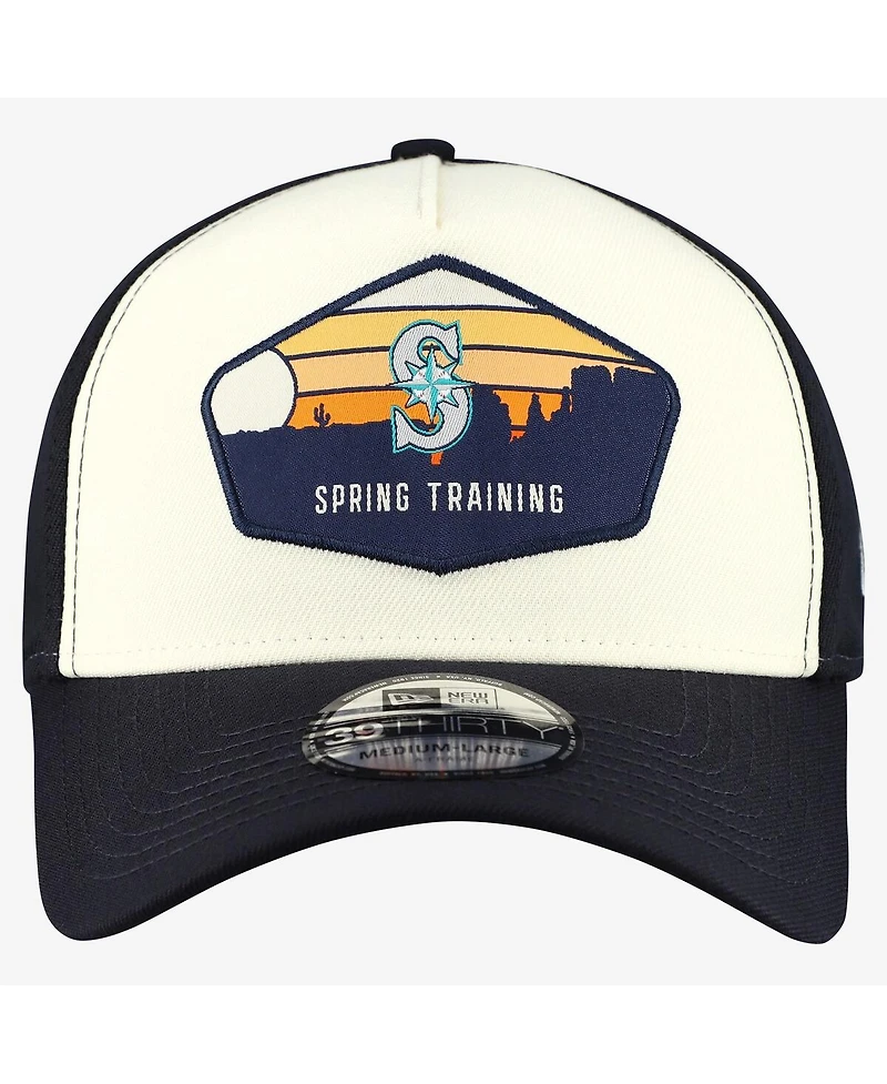New Era Men's Stone Seattle Mariners 2026 Spring Training Fan Pack Gradient 39THIRTY Flex Hat