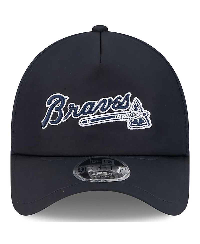 New Era Men's Navy Atlanta Braves 2026 Batting Practice Alternate Apex 9FORTY Adjustable Hat