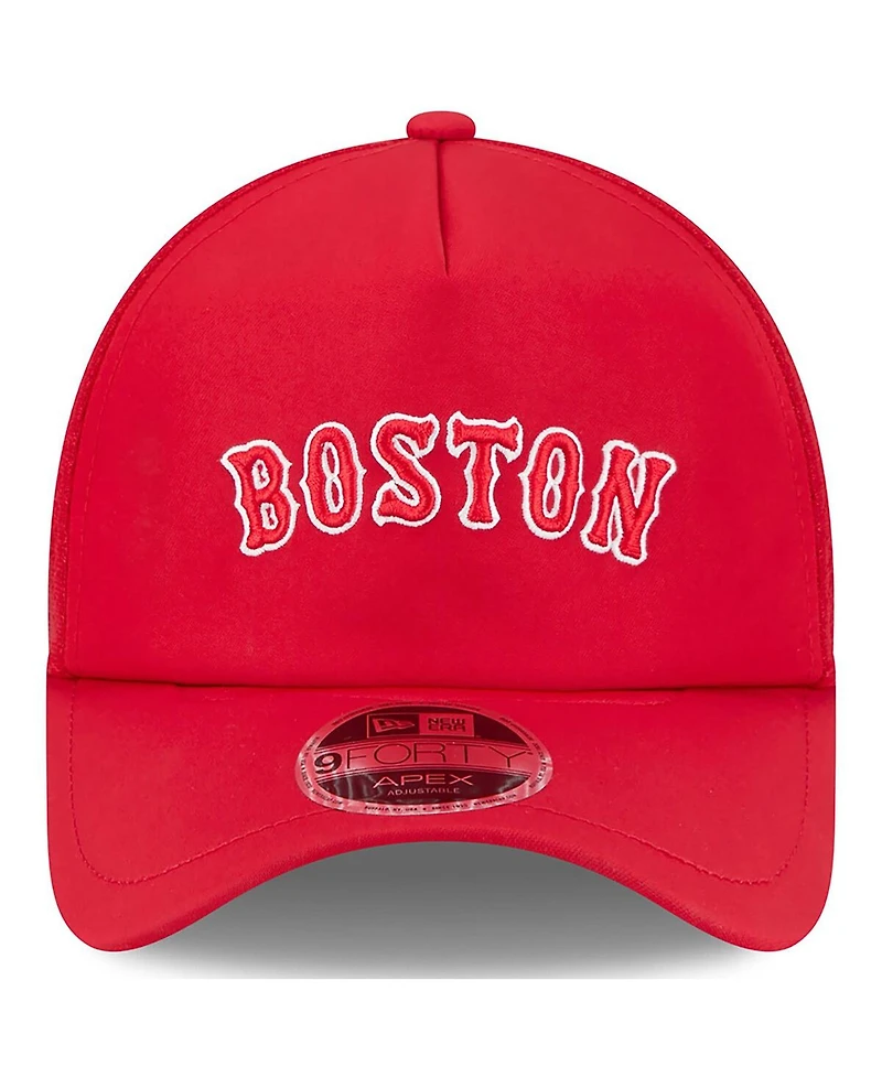 New Era Men's Red Boston Red Sox 2026 Batting Practice Alternate Apex 9FORTY Adjustable Hat