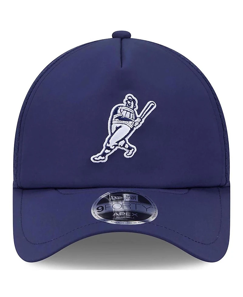 New Era Men's Navy Milwaukee Brewers 2026 Batting Practice Alternate Apex 9FORTY Adjustable Hat