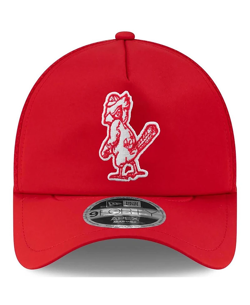 New Era Men's Red St. Louis Cardinals 2026 Batting Practice Alternate Apex 9FORTY Adjustable Hat