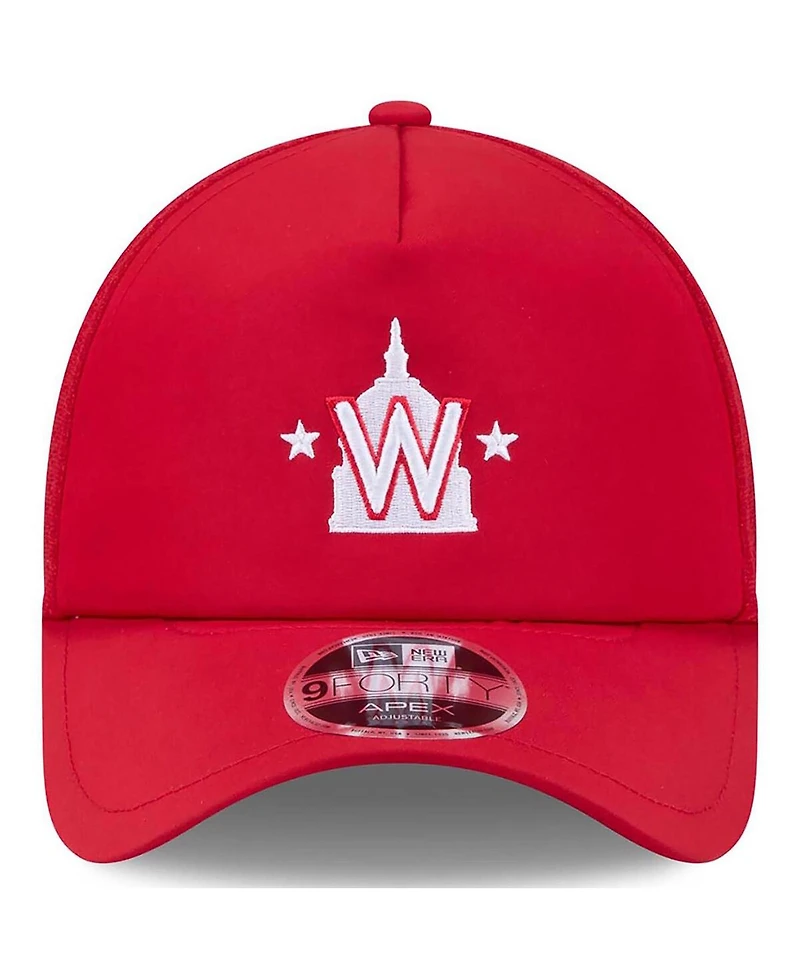 New Era Men's Red Washington Nationals 2026 Batting Practice Alternate Apex 9FORTY Adjustable Hat