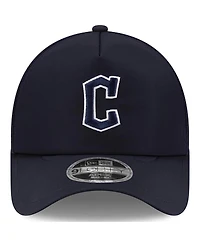 New Era Men's Navy Cleveland Guardians 2026 Batting Practice Apex 9FORTY Adjustable Trucker Hat