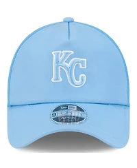 New Era Men's Light Blue Kansas City Royals 2026 Batting Practice Apex 9FORTY Adjustable Trucker Hat