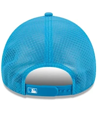 New Era Men's Blue Miami Marlins 2026 Batting Practice Apex 9FORTY Adjustable Trucker Hat